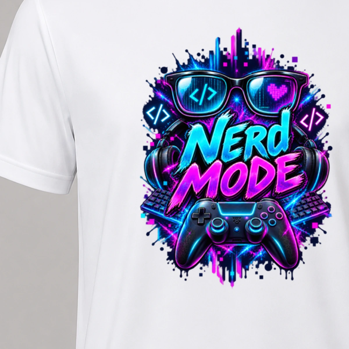 Nerd Mode T-Shirt Sublimation | Marketing-MV