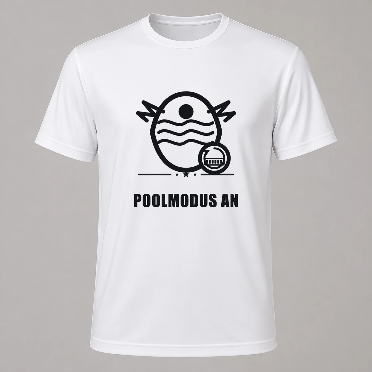 Poolmodus an T-Shirt Flexdruck | Marketing-MV