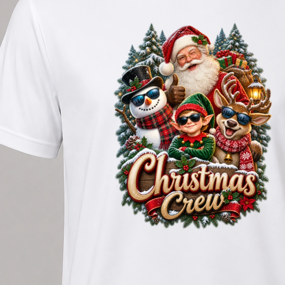 Christmas Crew T-Shirt Sublimation | Marketing-MV