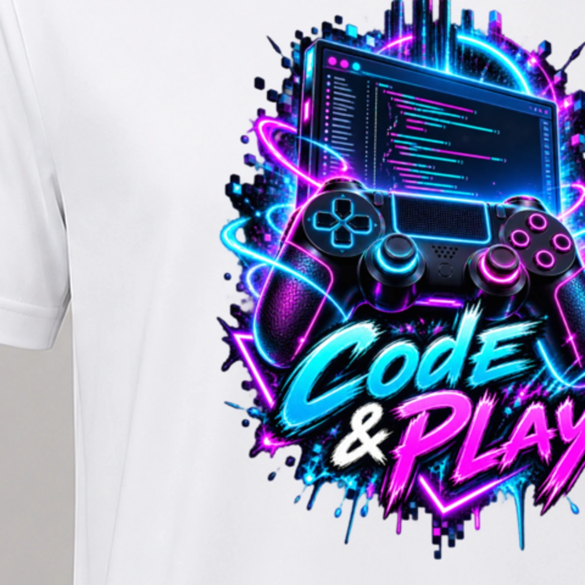 Code und Play T-Shirt Sublimation | Marketing-MV