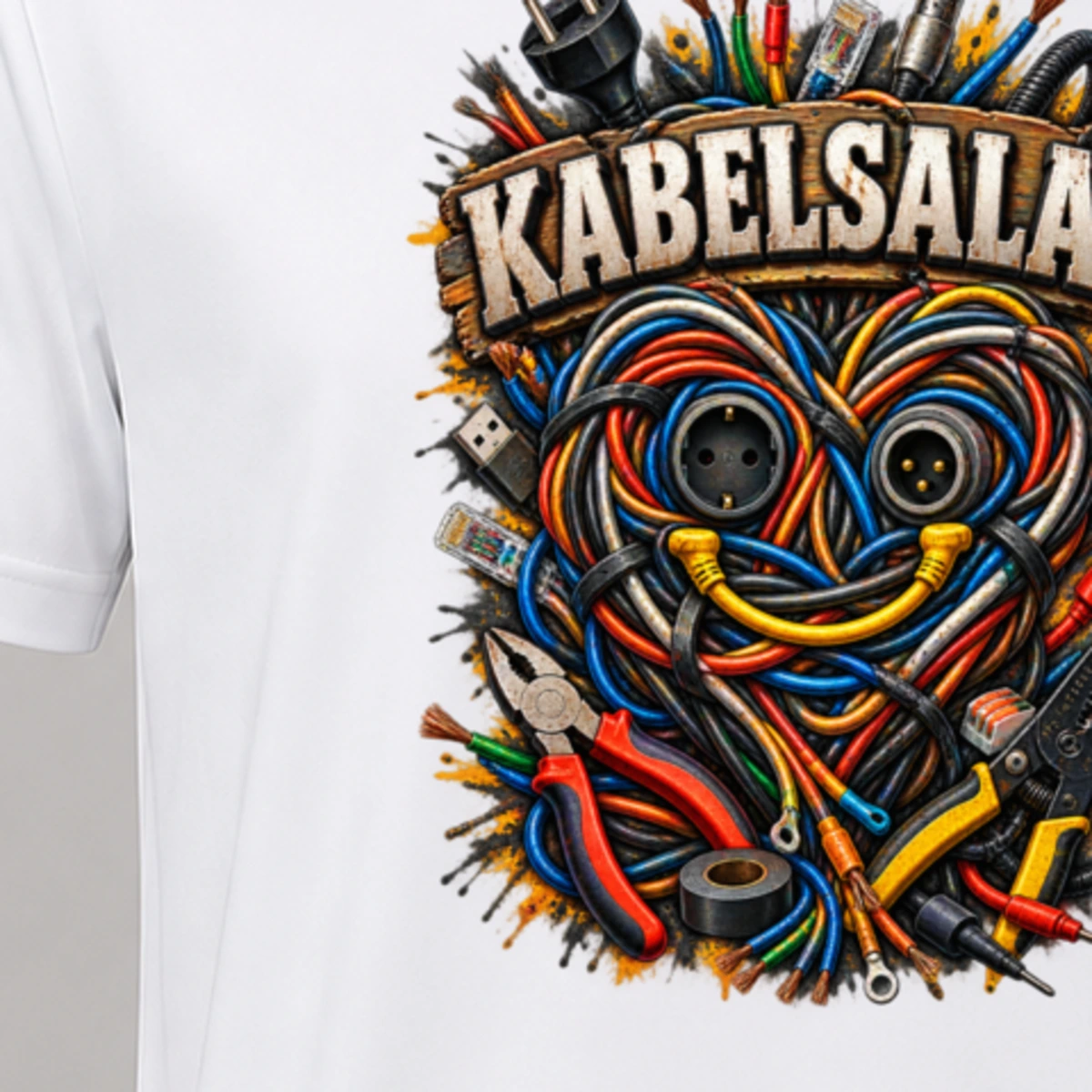 Kabelsalat T-Shirt Sublimation | Marketing-MV