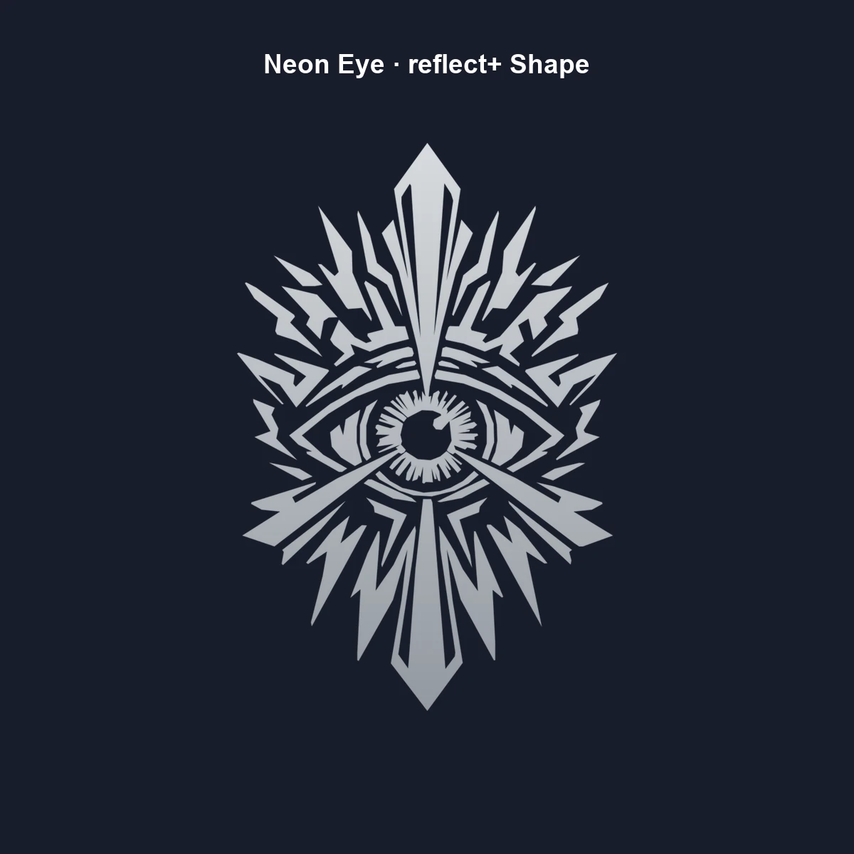 Neon Eye Shape | reflect+ by Marketing-MV