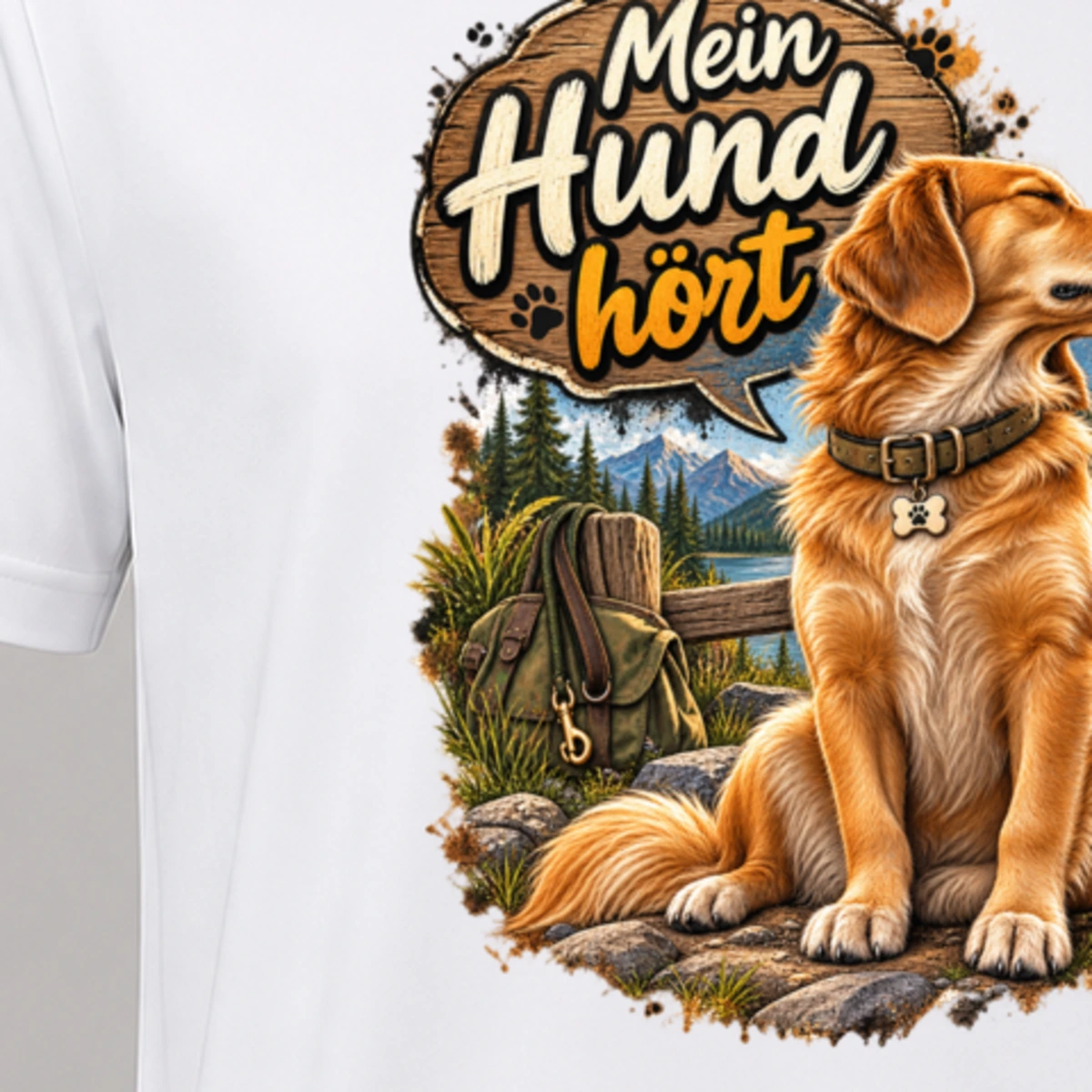 Mein Hund hört T-Shirt Sublimation | Marketing-MV
