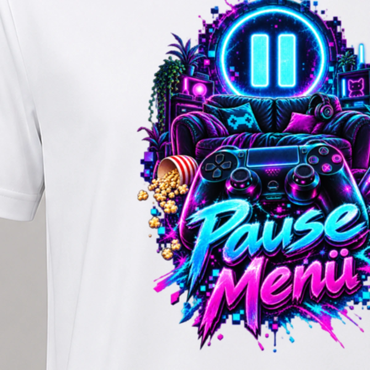 Pause Menue T-Shirt Sublimation | Marketing-MV
