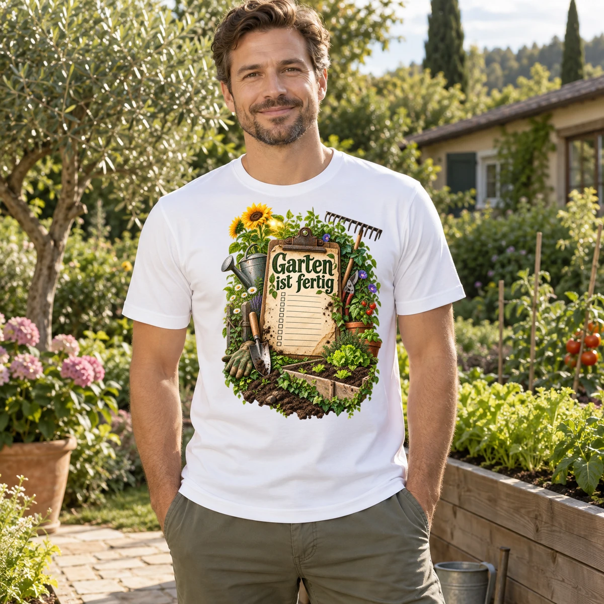 Garten ist fertig T-Shirt Sublimation | Marketing-MV