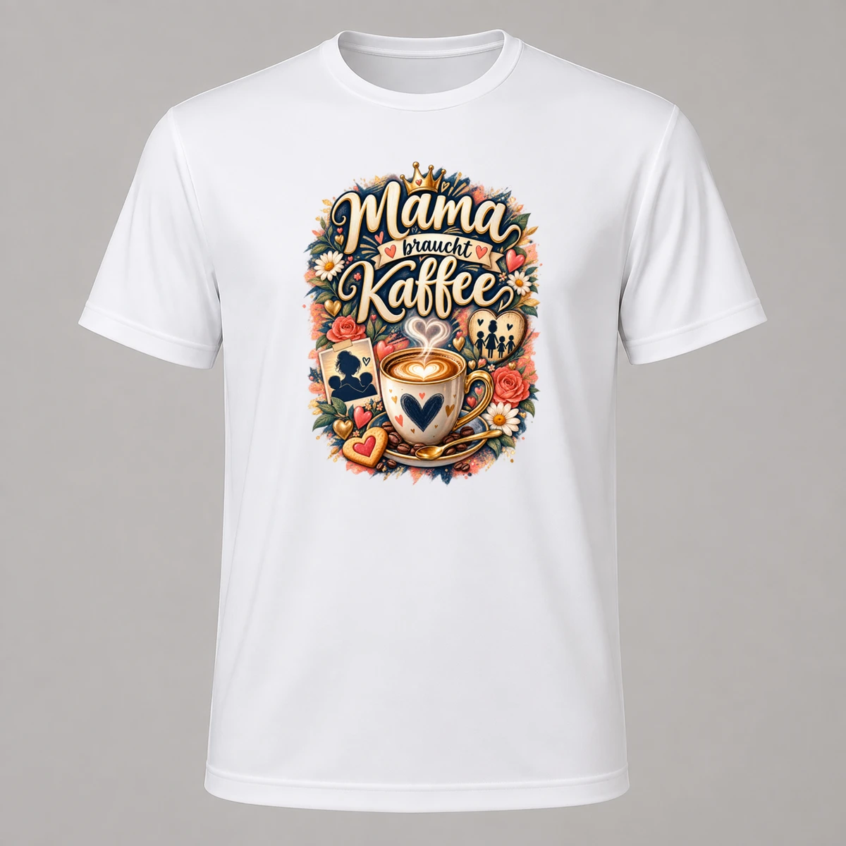 Mama braucht Kaffee T-Shirt Sublimation | Marketing-MV