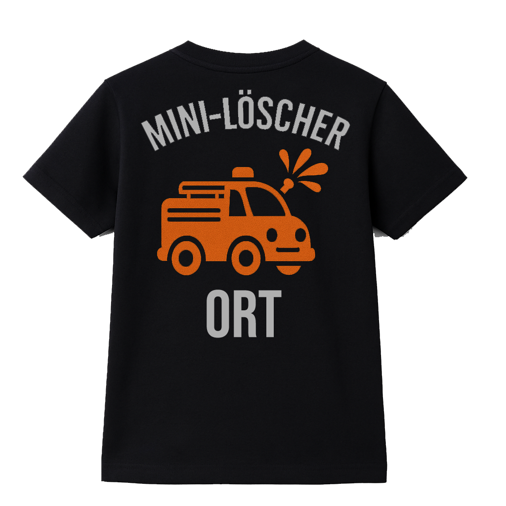 MINI-LÖSCHER [Ort] – Feuerwehr Shirt by Marketing-MV.com