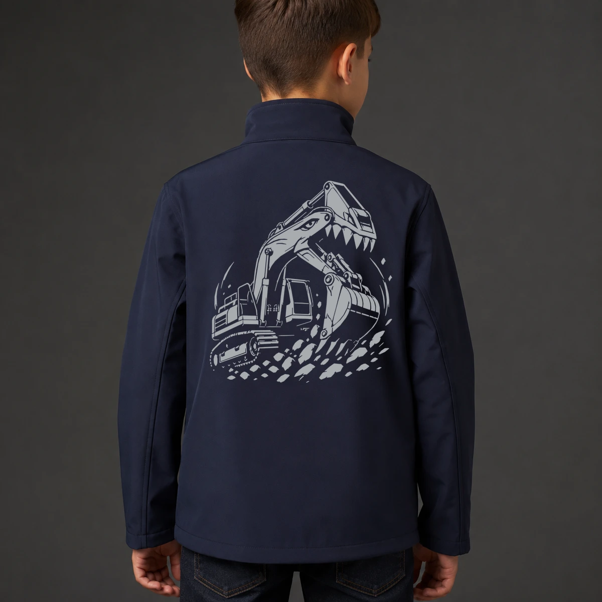 Bagger-Biss Kids Softshelljacke | reflect+ by Marketing-MV