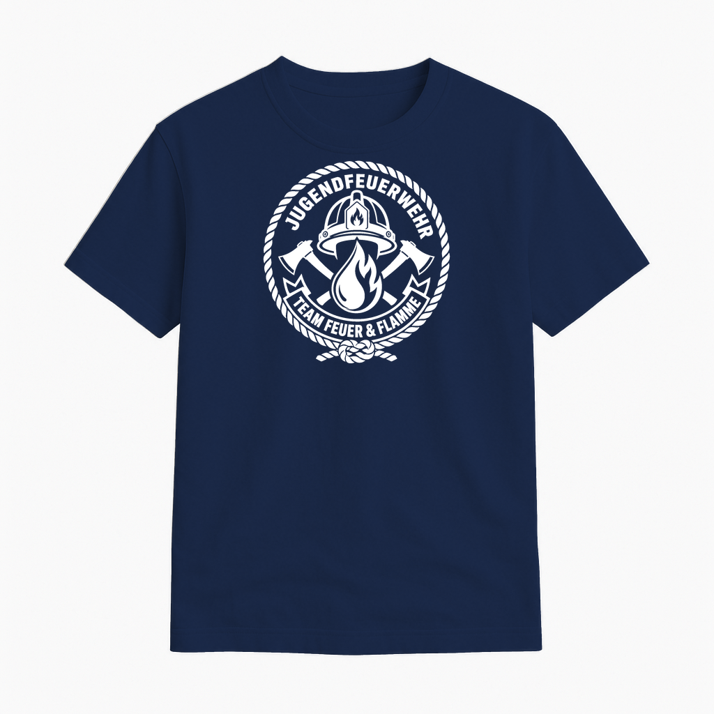 T-Shirt "Team Feuer und Flamme"| Jugendfeuerwehr Shirt by Marketing-MV.com