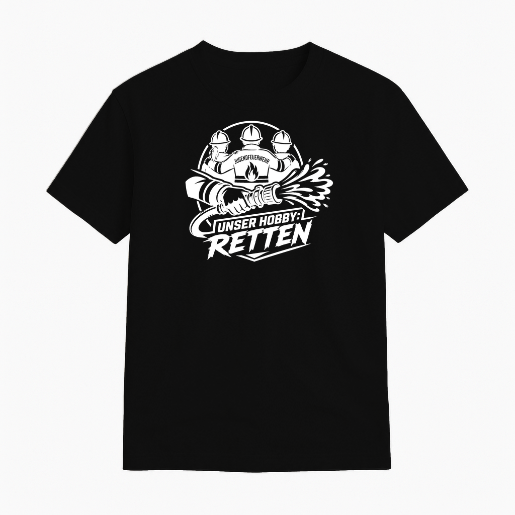T-Shirt "Unser Hobby Retten" Jugendfeuerwehr Shirt by Marketing-MV.com