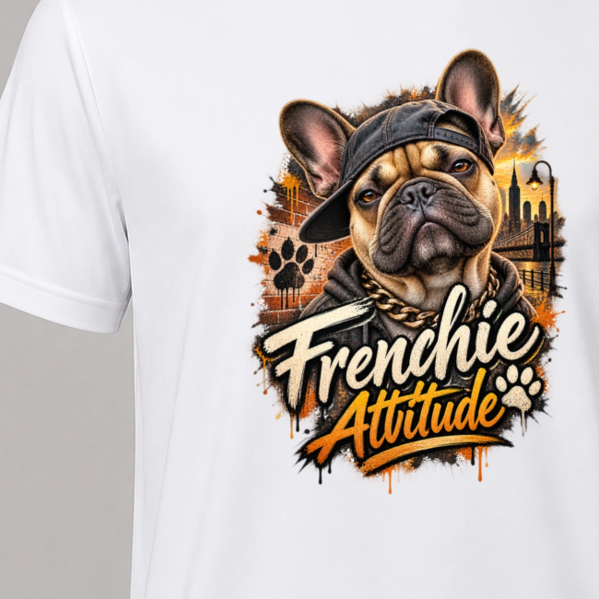 Frenchie Attitude T-Shirt Sublimation | Marketing-MV