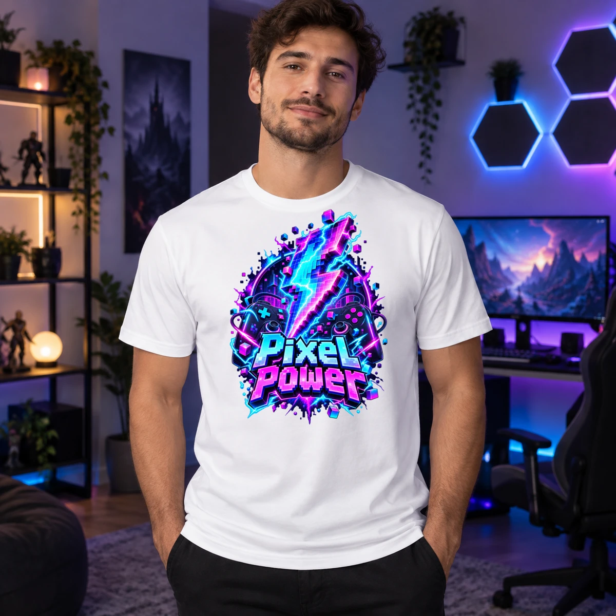 Pixel Power T-Shirt Sublimation | Marketing-MV
