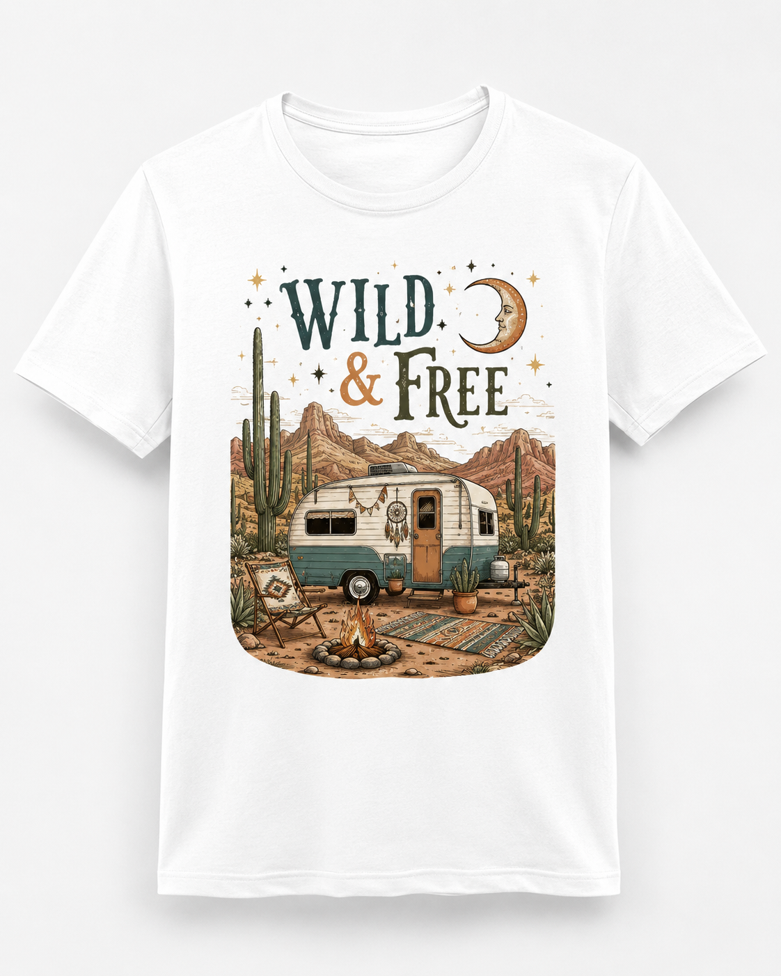 Wild and Free Boho – Camper T-Shirt