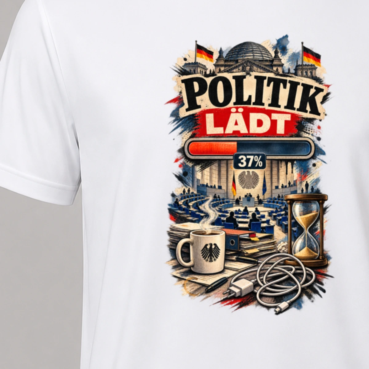 Politik laedt T-Shirt Sublimation | Marketing-MV