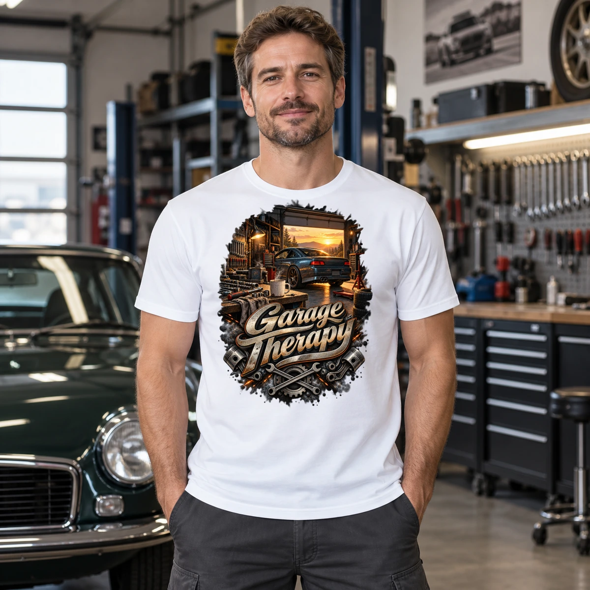 Garage Therapy T-Shirt Sublimation | Marketing-MV