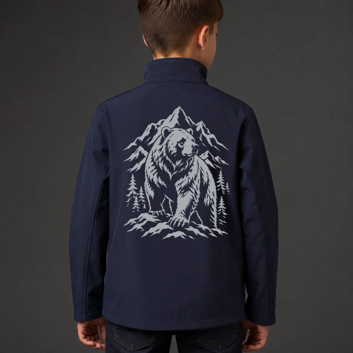 Bärenstark Kids Softshelljacke | reflect+ by Marketing-MV
