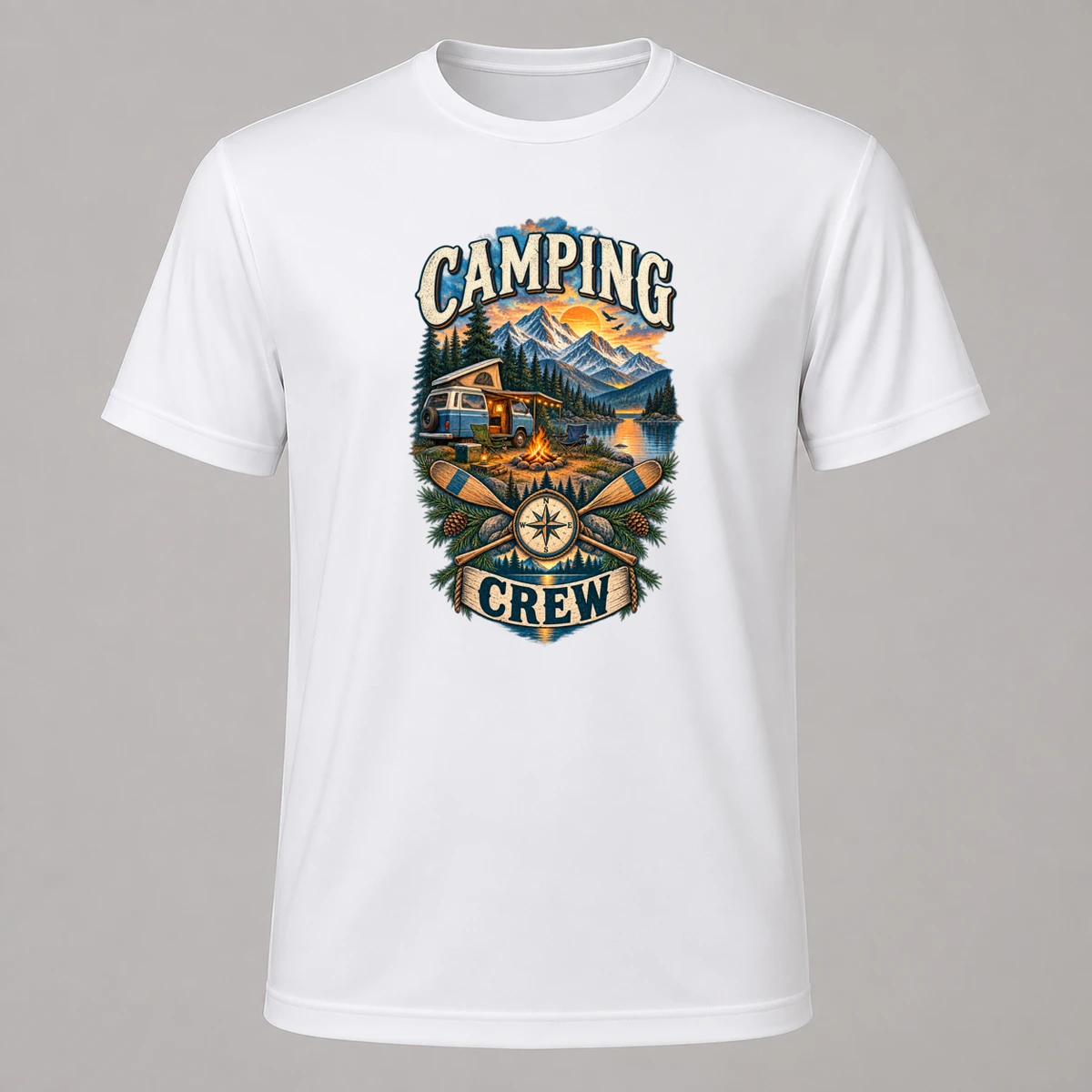 Camping Crew T-Shirt Sublimation | Marketing-MV