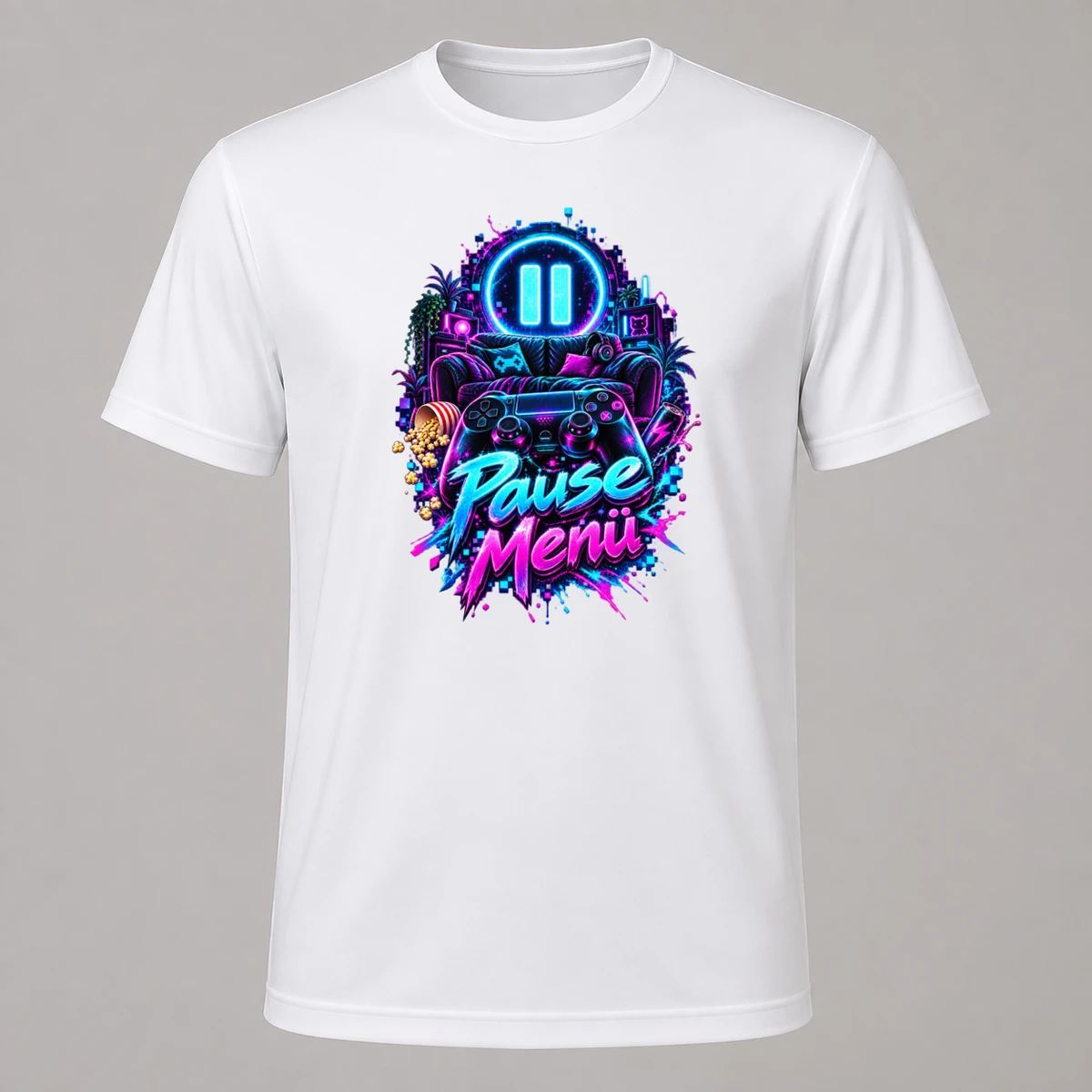Pause Menue T-Shirt Sublimation | Marketing-MV