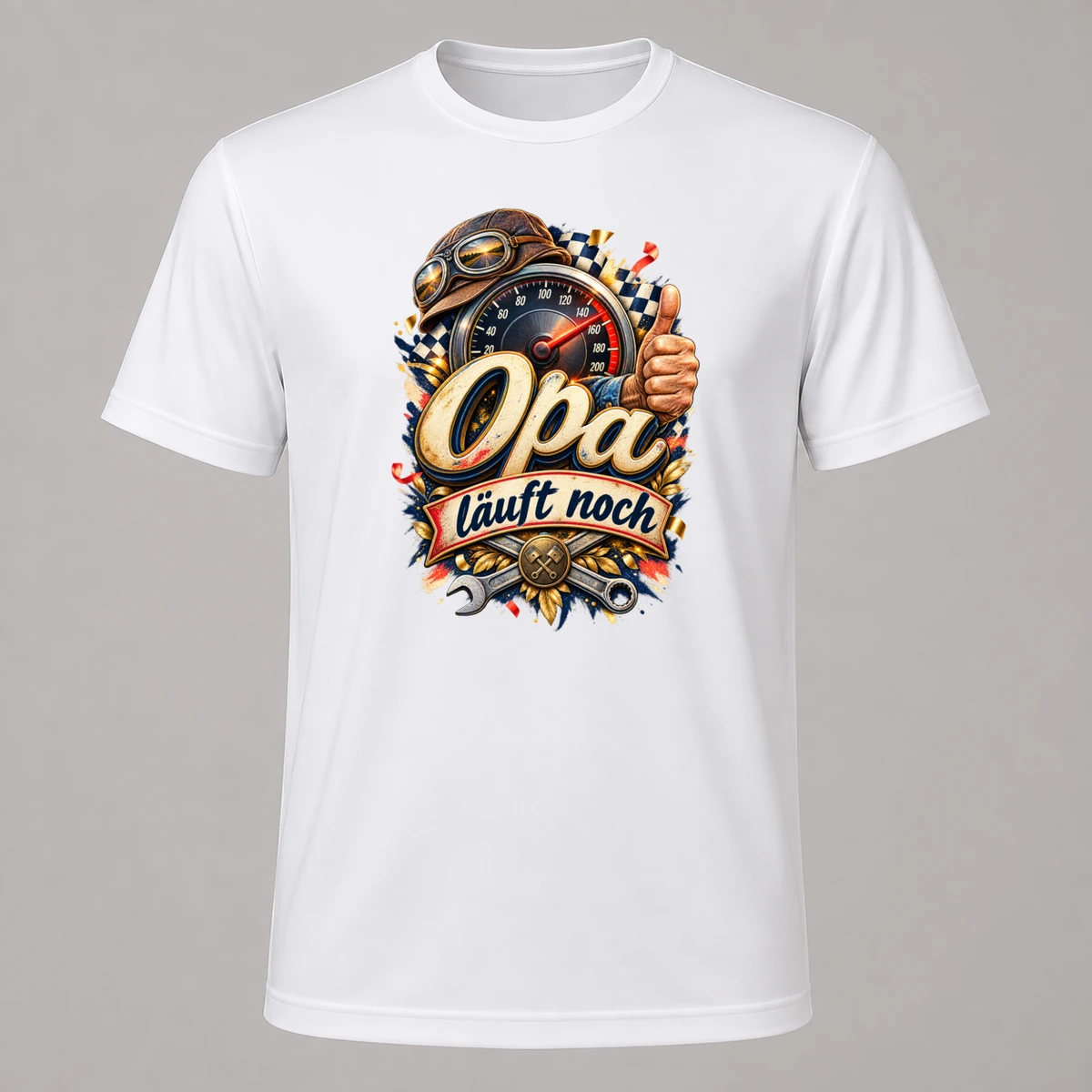 Opa laeuft noch T-Shirt Sublimation | Marketing-MV