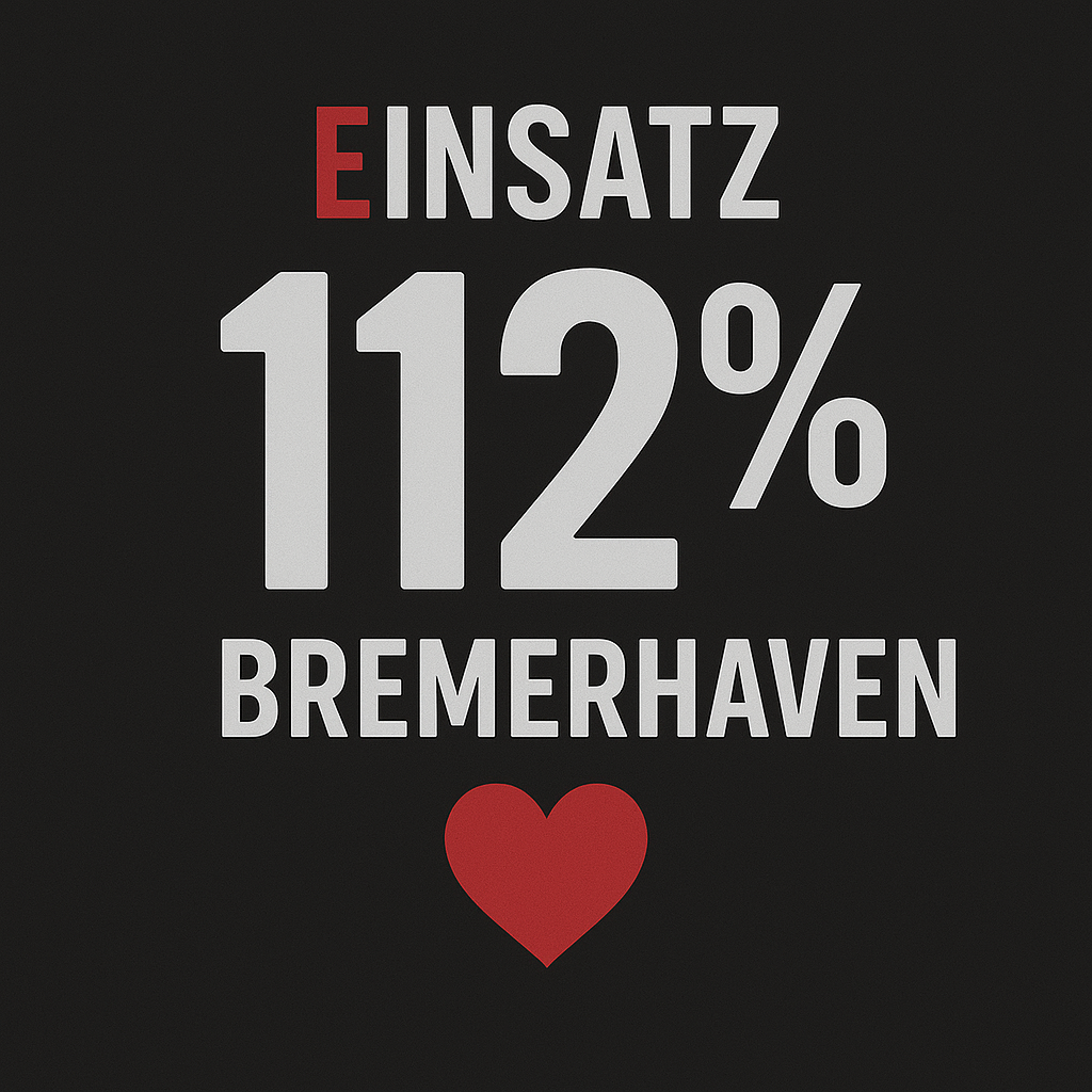 Feuerwehr T-Shirt »112% Einsatz« – Navy
