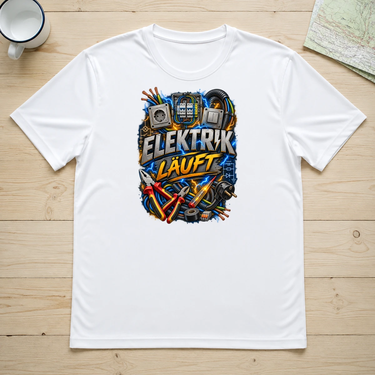 Elektrik laeuft T-Shirt Sublimation | Marketing-MV