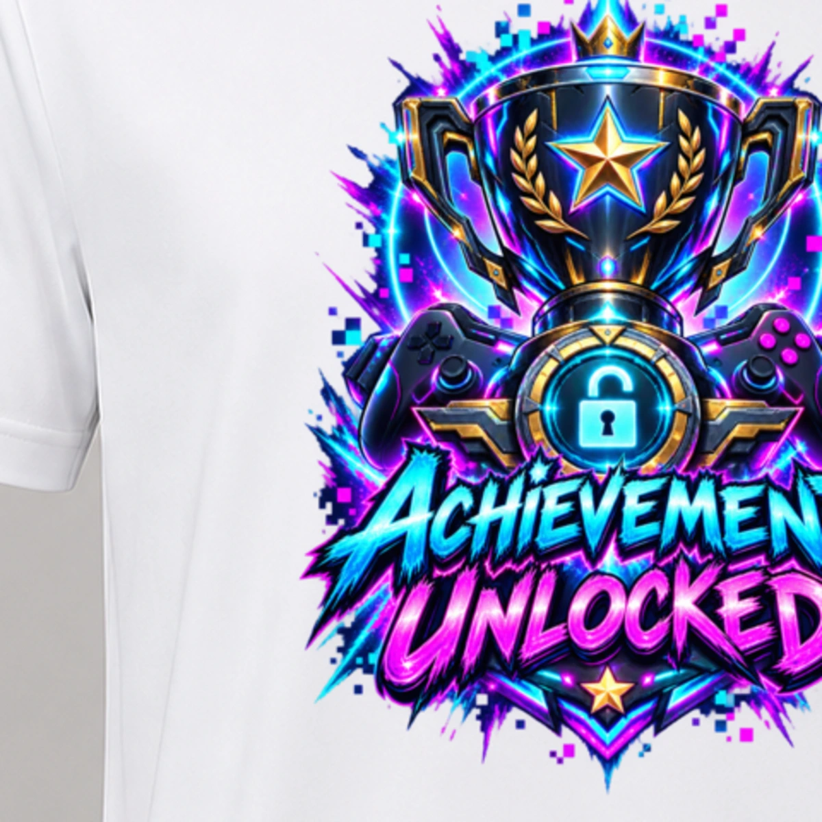 Achievement Unlocked T-Shirt Sublimation | Marketing-MV