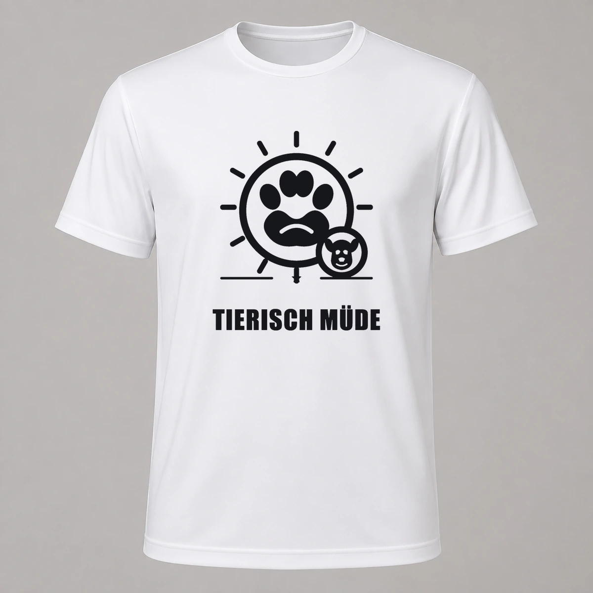 Tierisch müde T-Shirt Flexdruck | Marketing-MV