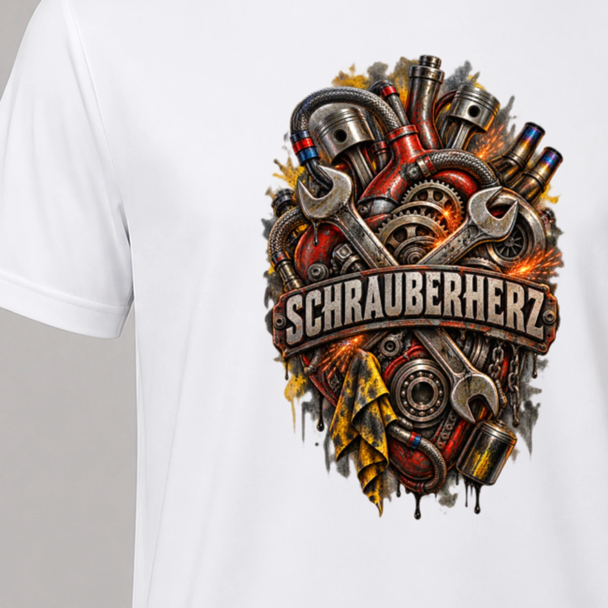 Schrauberherz T-Shirt Sublimation | Marketing-MV