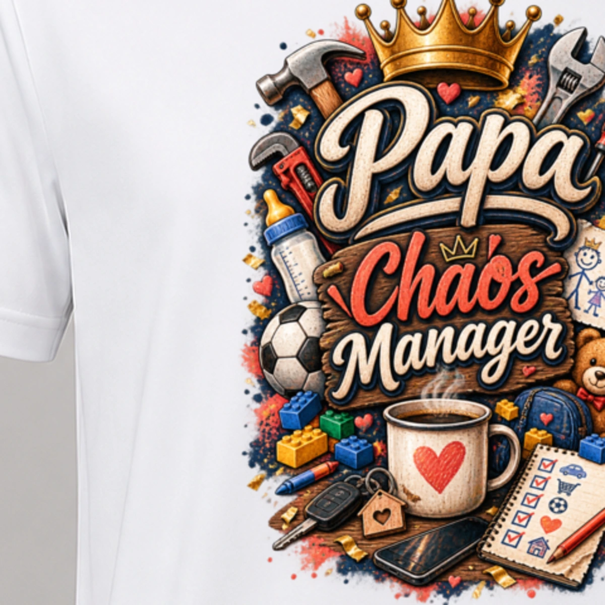 Papa Chaos Manager T-Shirt Sublimation | Marketing-MV