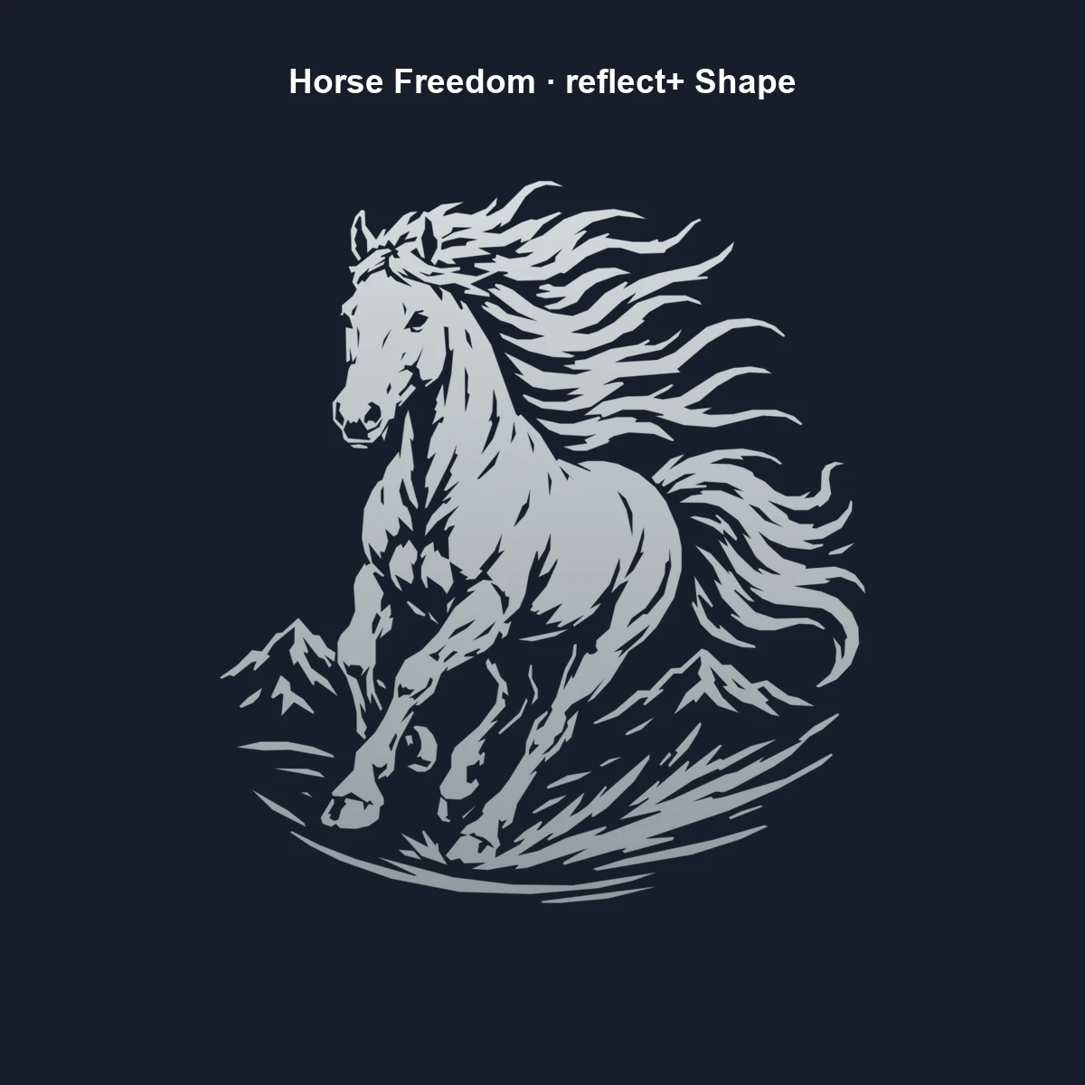 Horse Freedom Shape | reflect+ by Marketing-MV