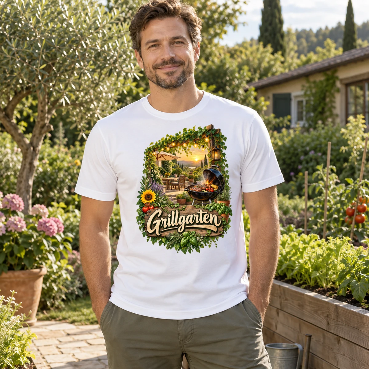 Grillgarten T-Shirt Sublimation | Marketing-MV