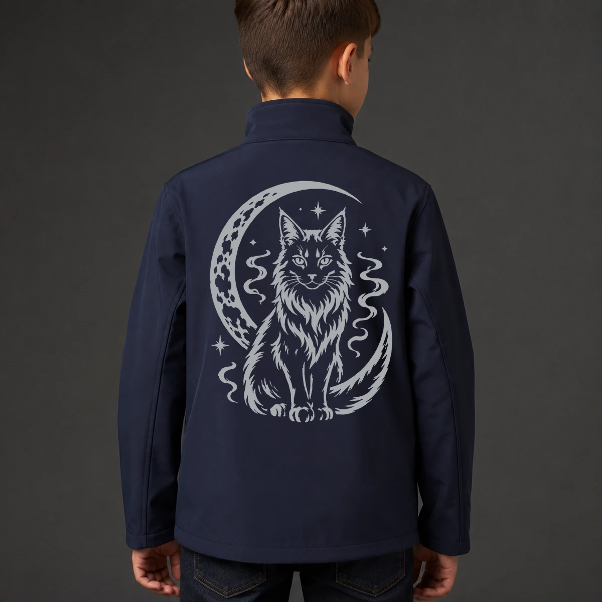 Schattenkatze Kids Softshelljacke | reflect+ by Marketing-MV