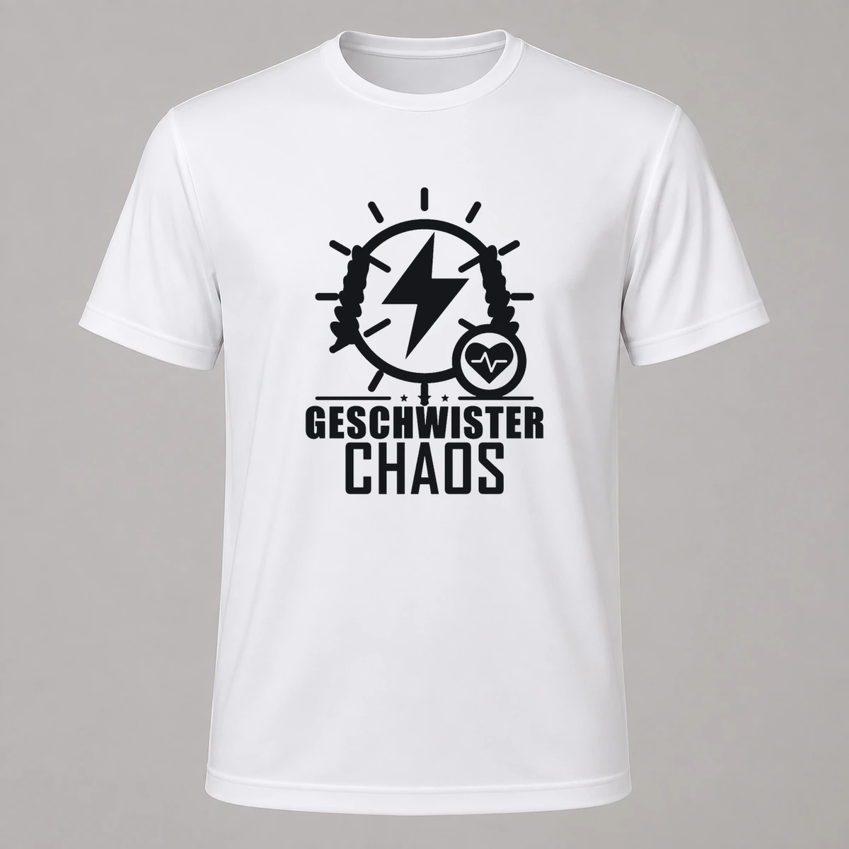 Geschwister Chaos T-Shirt Flexdruck | Marketing-MV