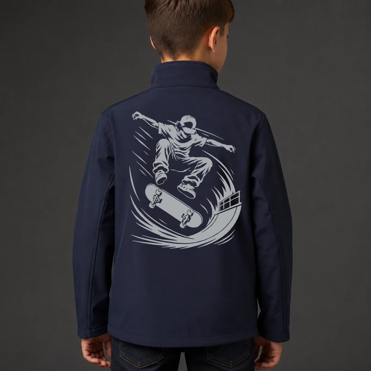 Skater-Kick Kids Softshelljacke | reflect+ by Marketing-MV