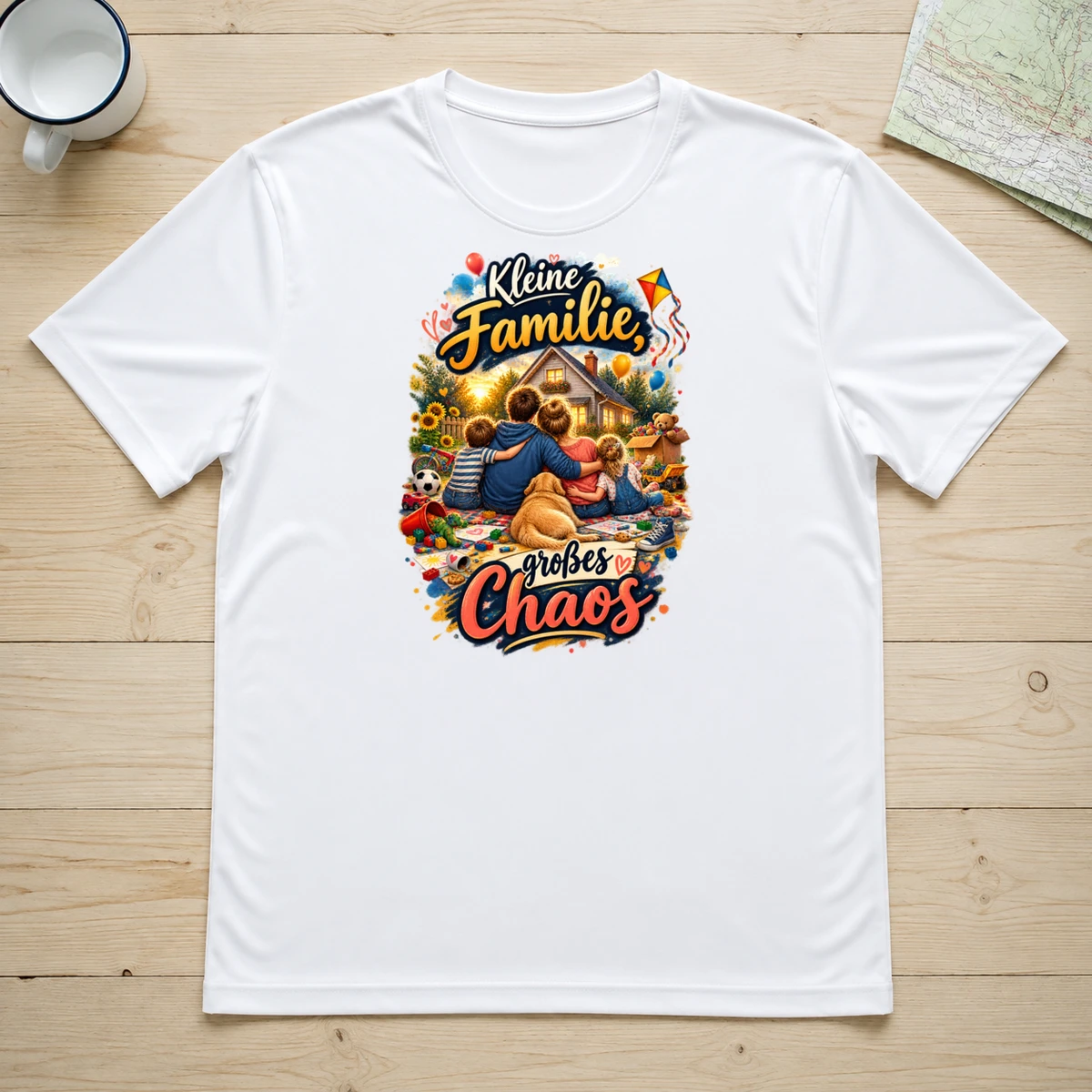Kleine Familie grosses Chaos T-Shirt Sublimation | Marketing-MV