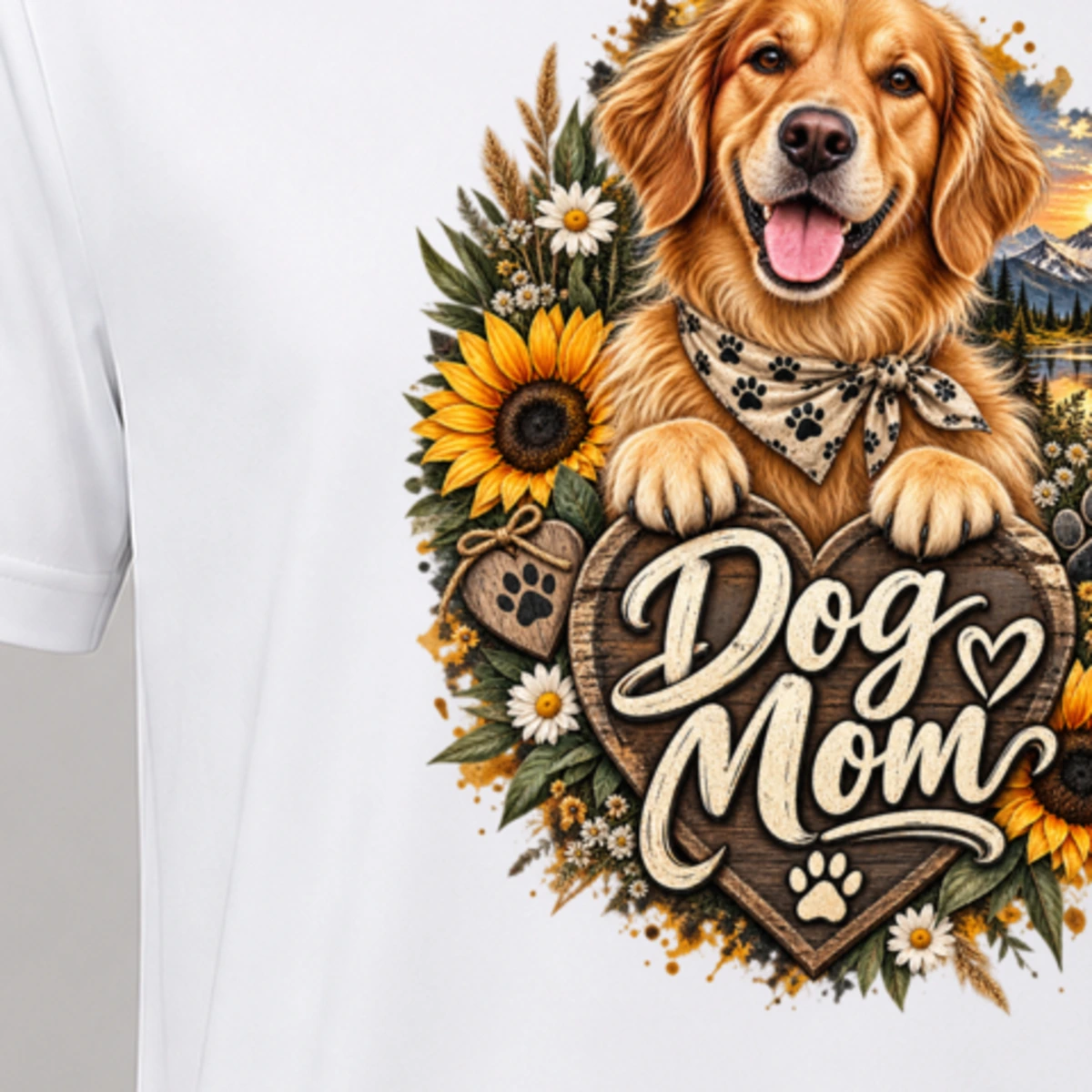 Dog Mom T-Shirt Sublimation | Marketing-MV