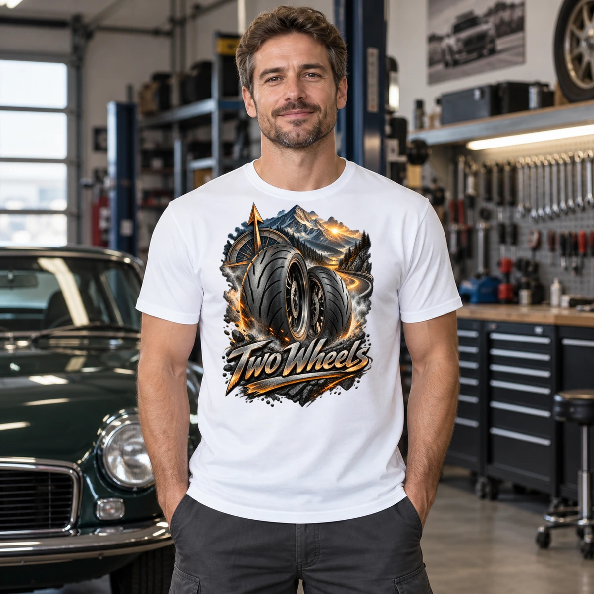 Two Wheels T-Shirt Sublimation | Marketing-MV