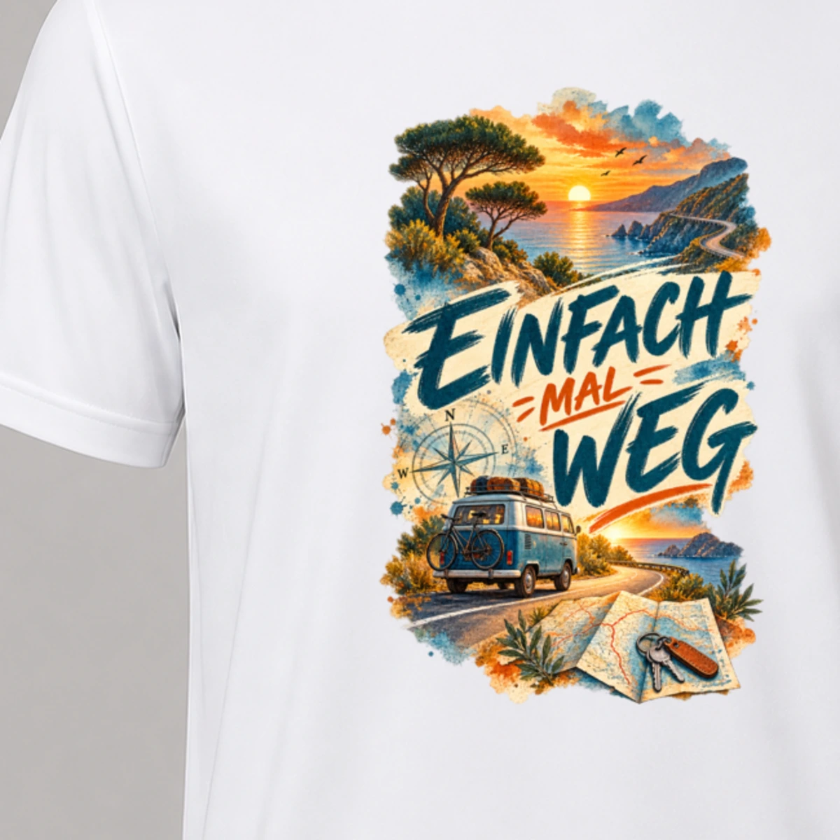 Einfach mal weg T-Shirt Sublimation | Marketing-MV