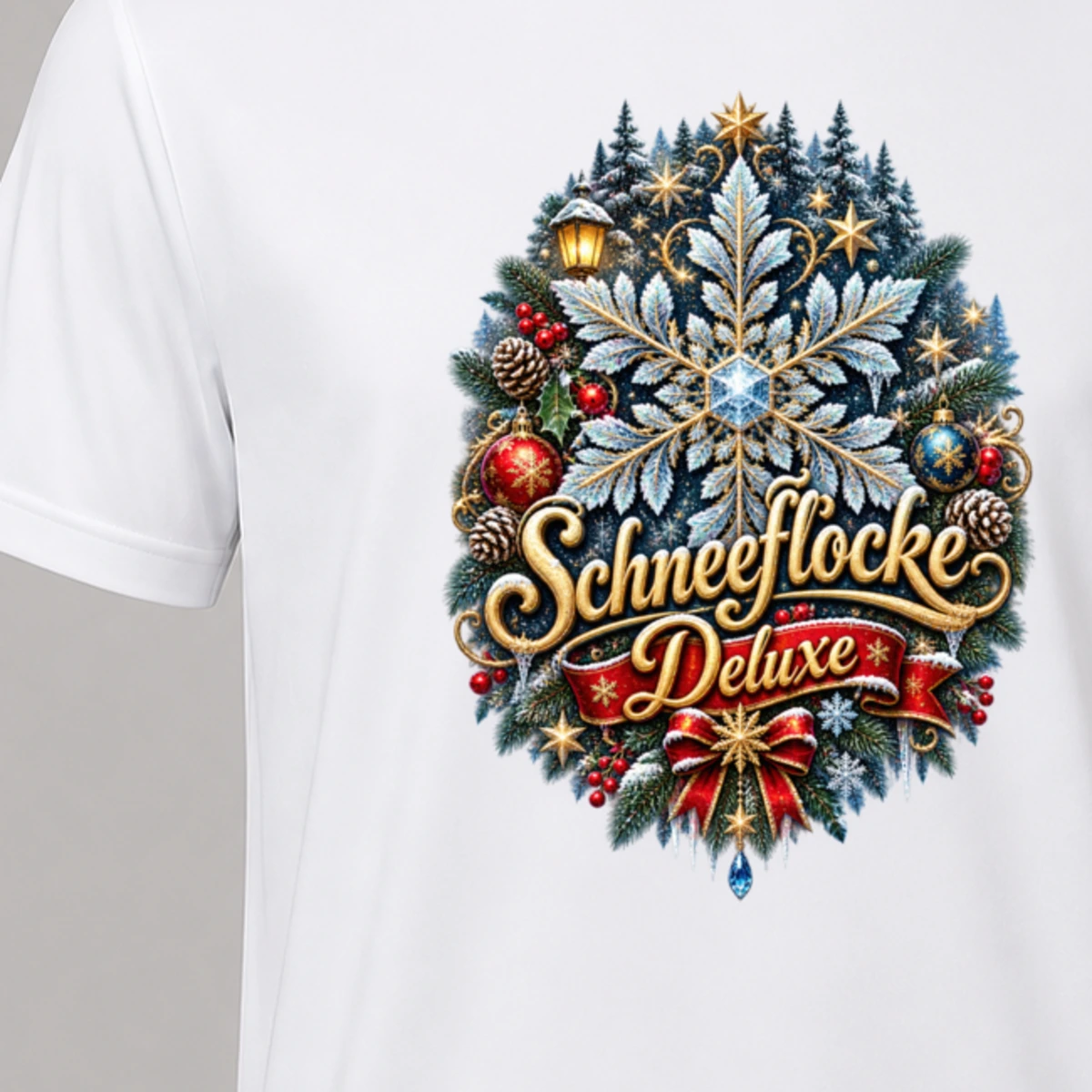 Schneeflocke Deluxe T-Shirt Sublimation | Marketing-MV