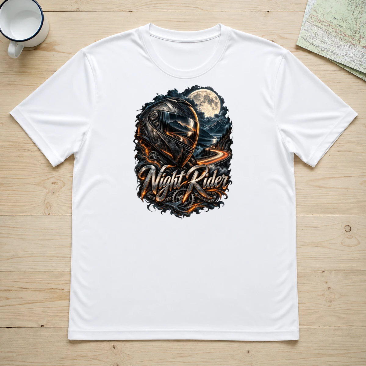 Night Rider T-Shirt Sublimation | Marketing-MV