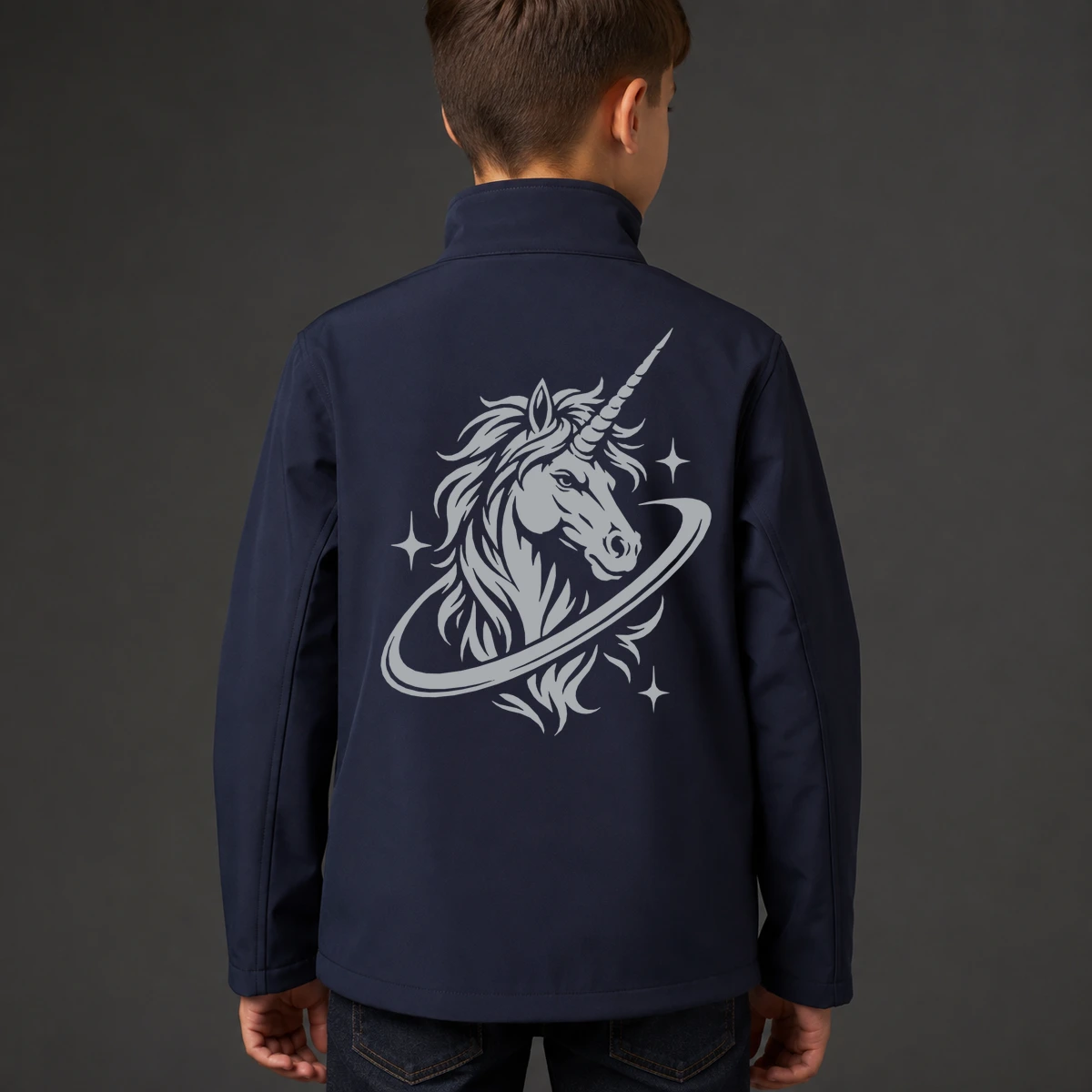 Einhornorbit Kids Softshelljacke | reflect+ by Marketing-MV
