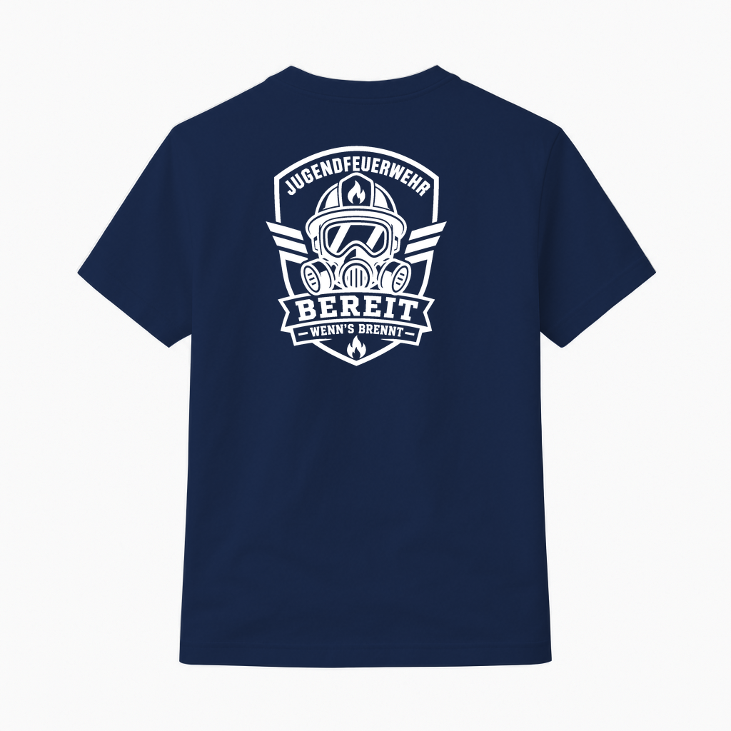 T-Shirt "Bereit wenns brennt"| Jugendfeuerwehr Shirt by Marketing-MV.com