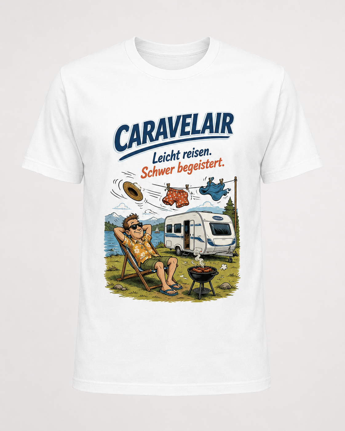 Caravelair Leicht reisen schwer begeistert – Camper T-Shirt
