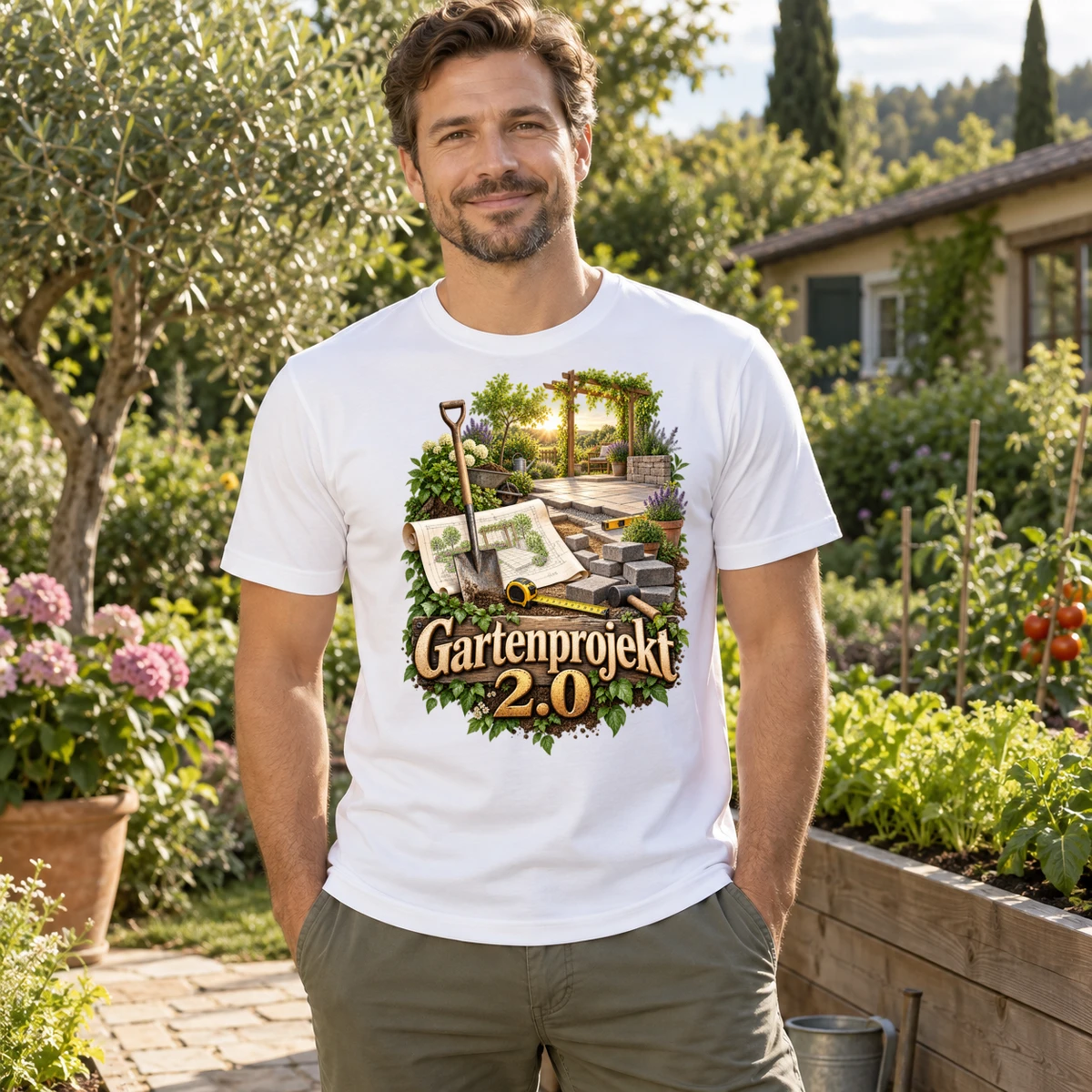 Gartenprojekt 2 0 T-Shirt Sublimation | Marketing-MV