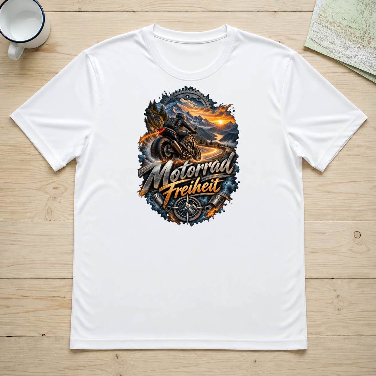 Motorrad Freiheit T-Shirt Sublimation | Marketing-MV