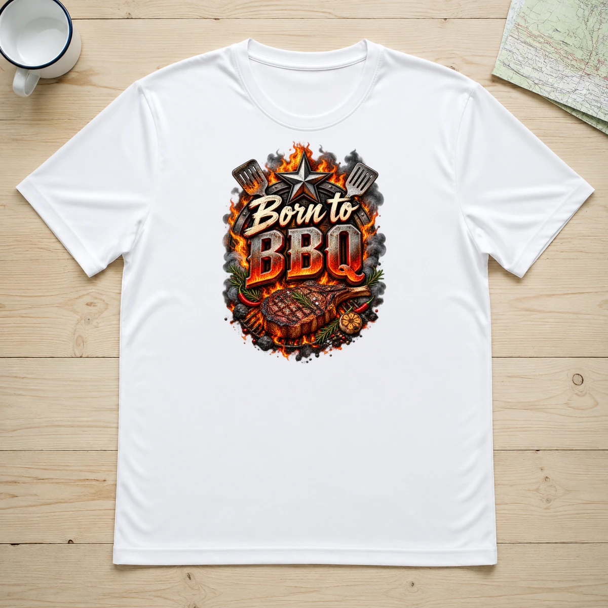 Born to BBQ T-Shirt Sublimation | Marketing-MV