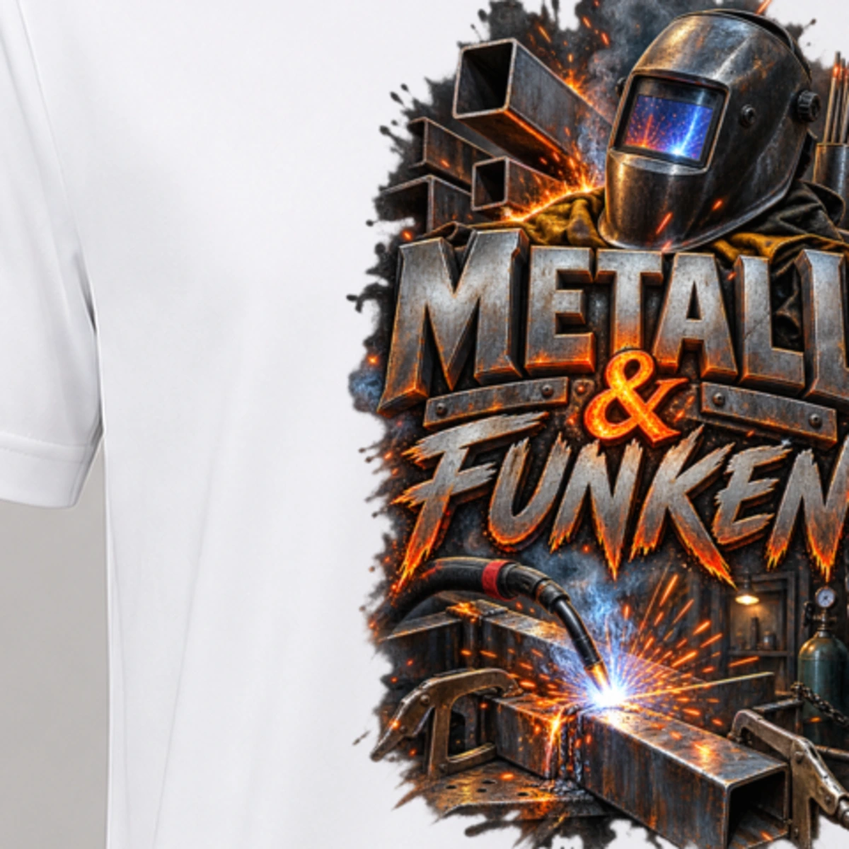 Metall und Funken T-Shirt Sublimation | Marketing-MV