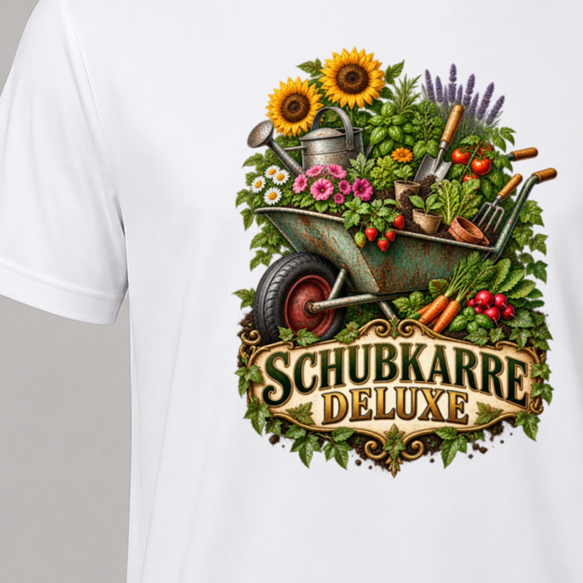 Schubkarre Deluxe T-Shirt Sublimation | Marketing-MV