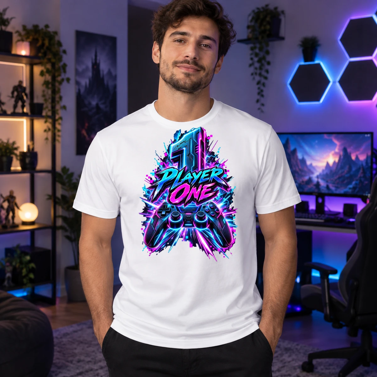 Player One T-Shirt Sublimation | Marketing-MV