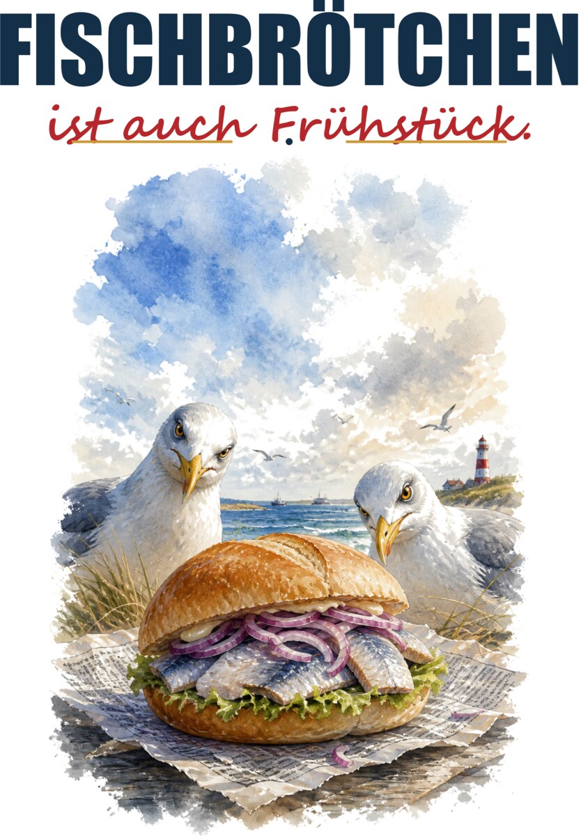 Fischbrötchen ist auch Frühstück